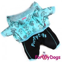 Combinaison bleue imprimée